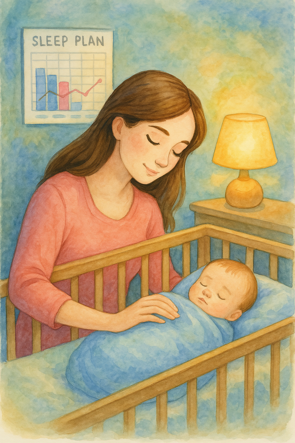 mama durmiendo bebe cuna
